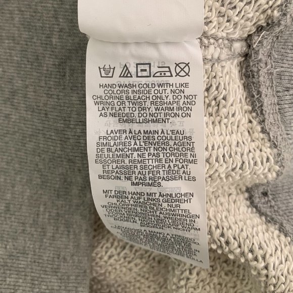 J.Crew Grey Heather Embellished Sweatshirt Size S - Picture 4 of 6